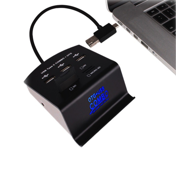 Đầu đọc thẻ đa năng Hub OTG + Usb Combo