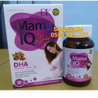 Mama IQ Gold bổ sung DHA SẮT VÀ VITAMIN, KHOÁNG CHẤT CHO MẸ BẦU bồi bổ sức khỏe, nâng cao sức đề kháng