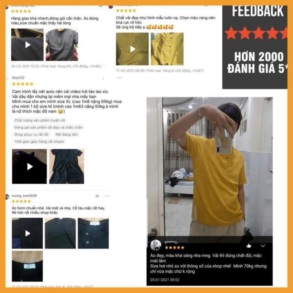 HÀNG HOT] Áo thun nam, Áo đũi nam cổ tàu cộc tay chất liệu cực mát | BigBuy360 - bigbuy360.vn