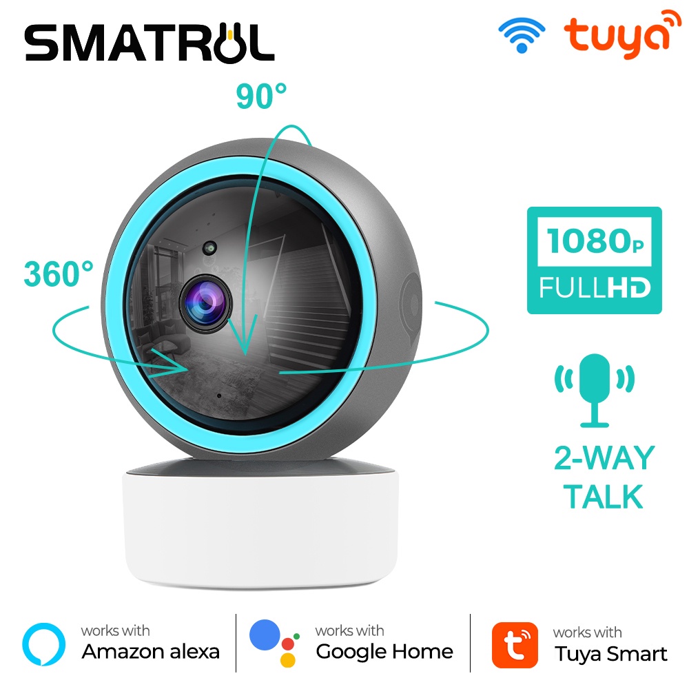 Camera giám sát IP thông minh SMARTRUL WIFI không dây 1080P 2MP tầm nhìn ban đêm