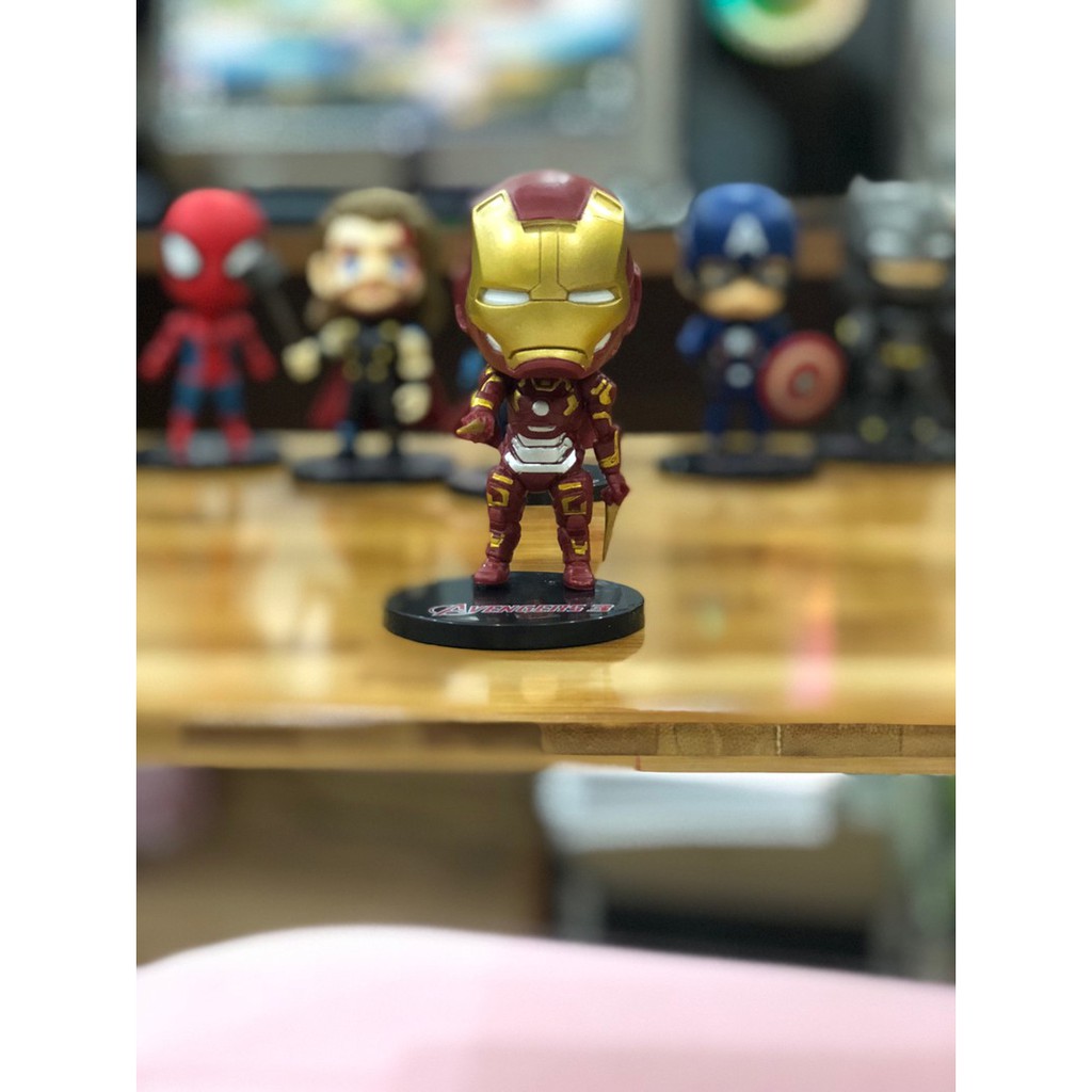 THANH LÝ Sét Cả 6 Mô Hình Nhân Vật Siêu Anh Hùng Avengers