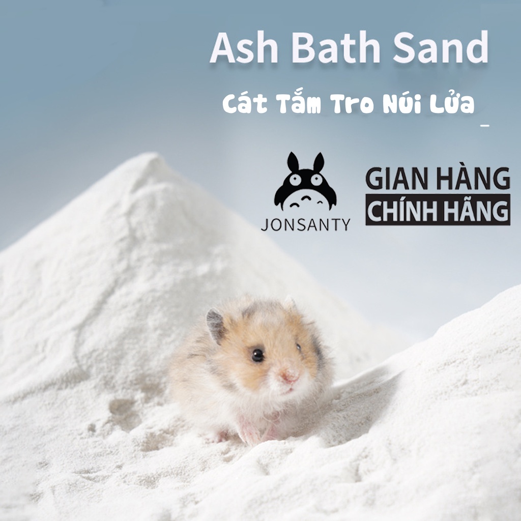 Cát tắm tro núi lửa hãng JONSANTY cát tắm khô cao cấp hamster loại bỏ dầu nhờn cung cấp độ ẩm nuôi dưỡng lông mềm mại