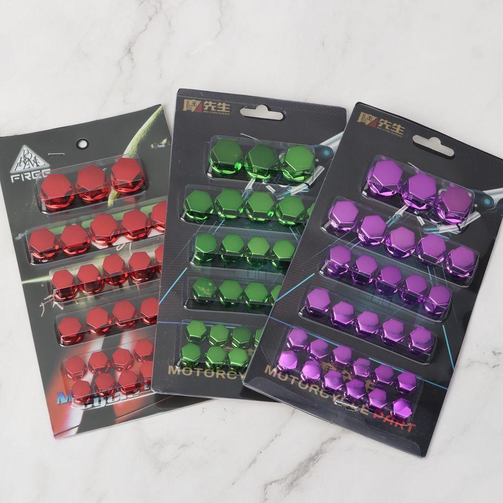 Set 30 Đai Ốc 8 Màu Chuyên Dụng Trang Trí Xe Scooter Điện / Xe Hơi