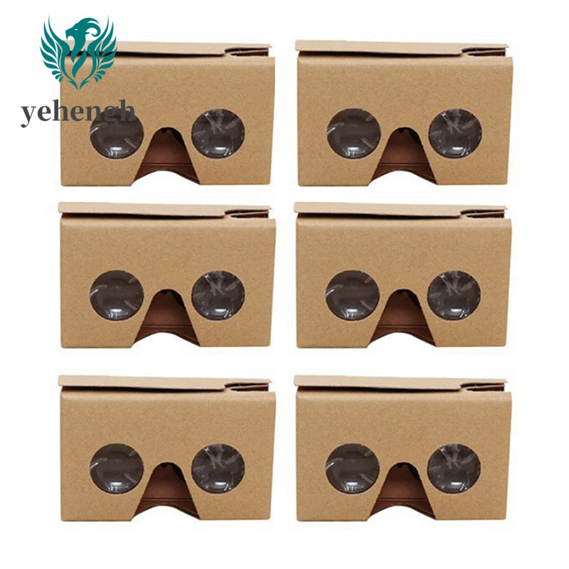 6 Kính 3d Cho Google Cardboard V2 Vr Vilencia 4.5-6inch + Băng Đô