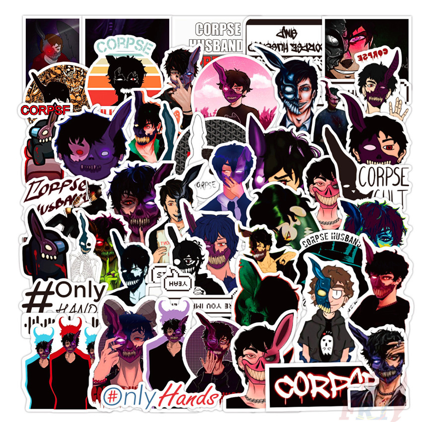 ❉ Corpse Husband - Series 01 Anime Stickers ❉ 50Pcs/Set Cartoon DIY Fashion Luggage Laptop Skateboard Decals Doodle Stickers