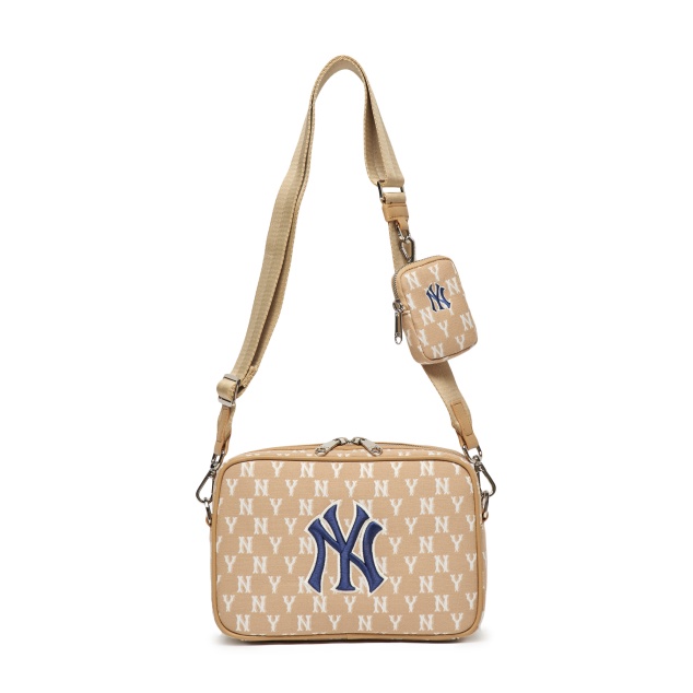 MLB VietNam Túi MLB Monogram Jacquard Crossbody Bag New York Yankees 3ACRM012N-50BGD Chính Hãng