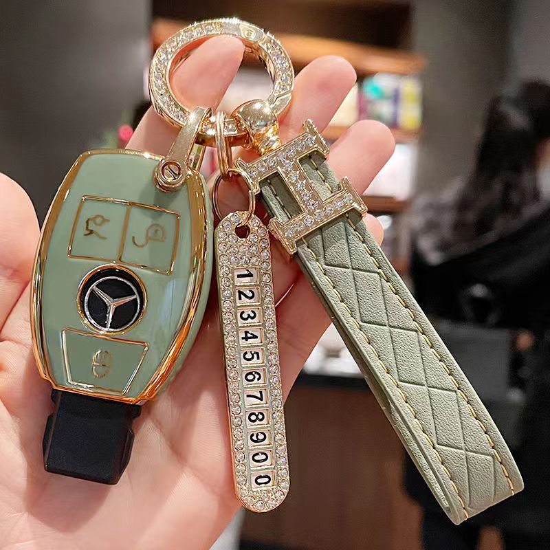 Vỏ Bọc Chìa Khóa Xe Hơi Mercedes Benz CLA GLA GLK AMG GLC C C200 B200 S C E Class W213 Bằng TPU Mềm
