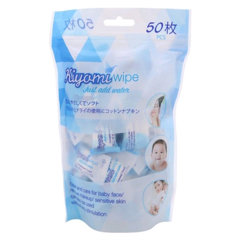 [Hoả Tốc Q10] Khăn giấy nén Kiyomi - Dạng viên kẹo