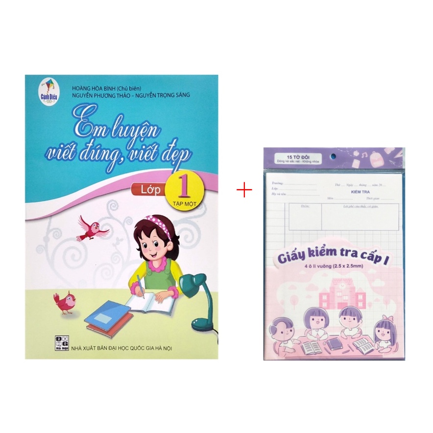 Sách - Em Luyện Viết Đúng, Viết Đẹp Lớp 1 - Tập 1 (Bộ Cánh Diều)