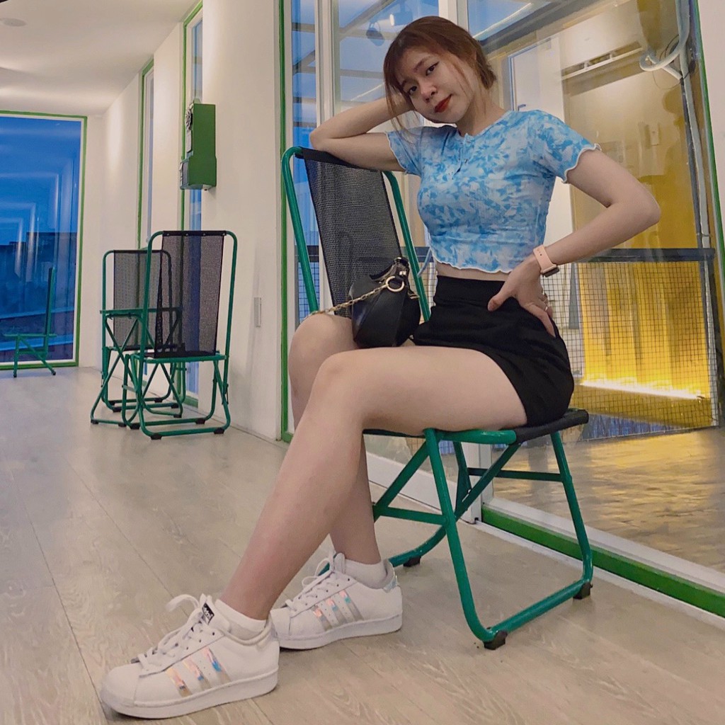 [Mã FAMAYWA giảm 10K đơn 50K] 🌈🌈Áo Croptop loang nút bấm dây rút hông cực chất🌈🌈 - 📸Kèm hình thật📸 | BigBuy360 - bigbuy360.vn