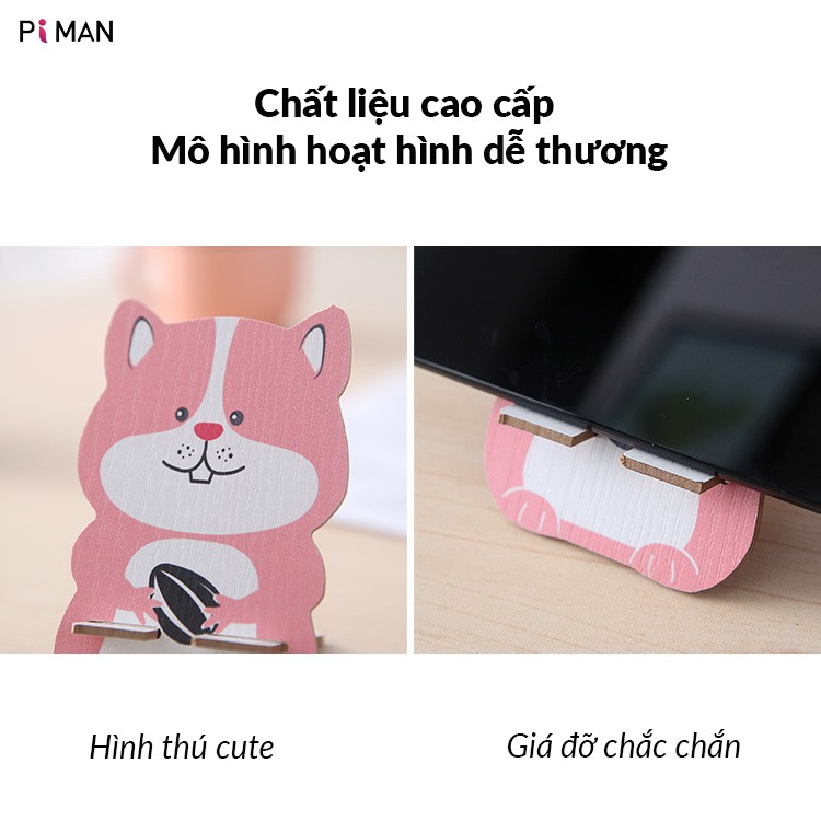 Giá đỡ điện thoại hình mèo may mắn hàng loại 1 PK08 Piman | BigBuy360 - bigbuy360.vn