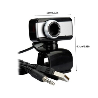 USB Webcam Built-in Microphone Computer Live Broadcast Camera Laptop Clamp Cam