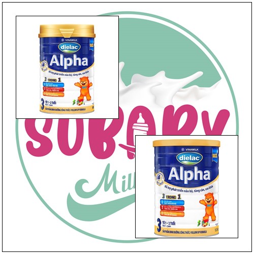 Sữa bột Vinamilk Dielac Alpha Step 3 (Từ 1-2 Tuổi)_Subaby