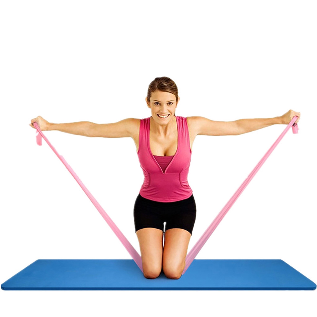Dây Đai Kháng Lực Dài 1.5m Co Giãn Dùng Tập Yoga / Pilates / Thể Hình Cho Nữ