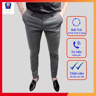 Quần âu xám đậm form ôm full size cực chất