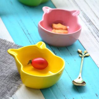 Bát sứ ăn dặm cho bé, chén bát ăn dặm gốm sứ hình pooh cho trẻ ăn dặm kiểu Nhật