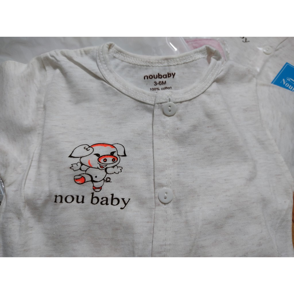 Bộ cộc tay NOUBABY cotton loang - FREESHIP- Chất liệu cotton mềm mát, mặc hè, 4-14kg