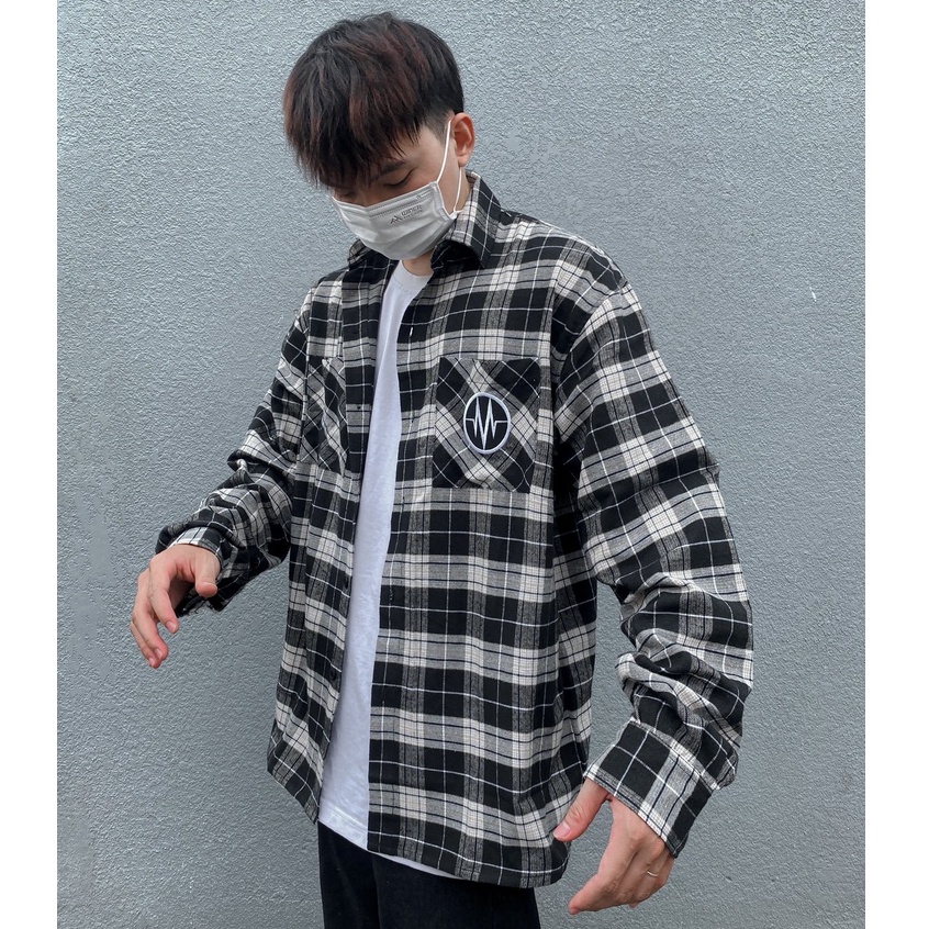 Áo Flannel MENTAL® M LOGO CASUAL FLANNEL SHIRT