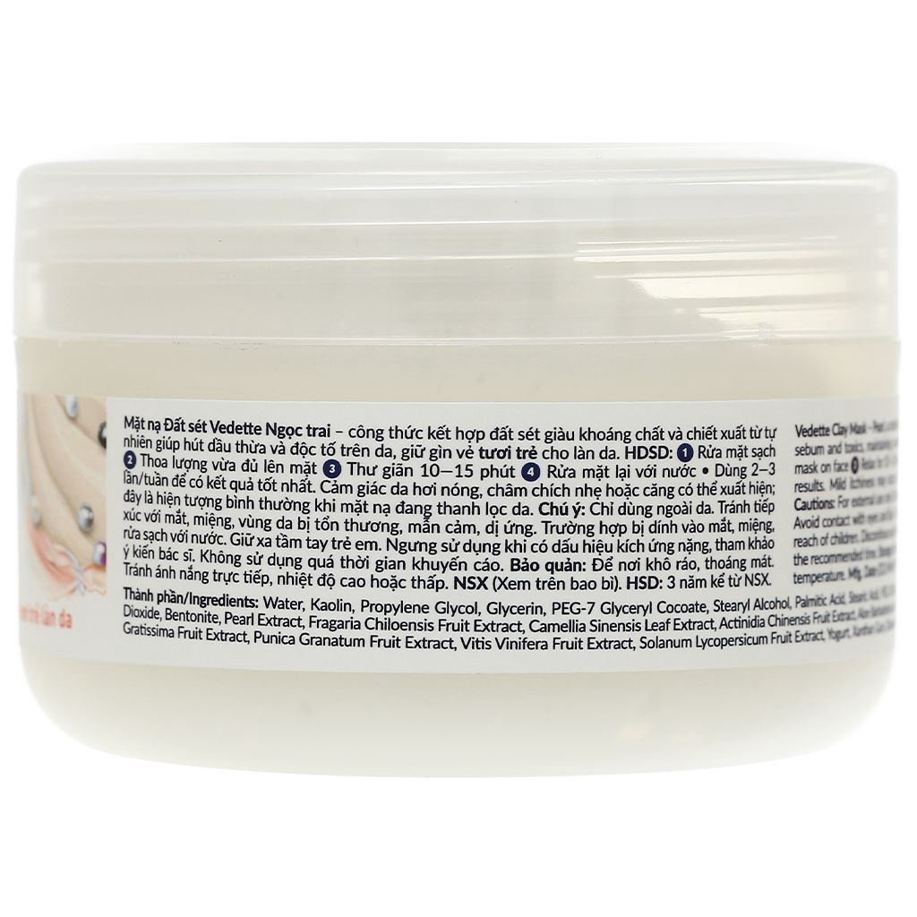Mặt nạ đât sét vVedette ngọc trai 145g