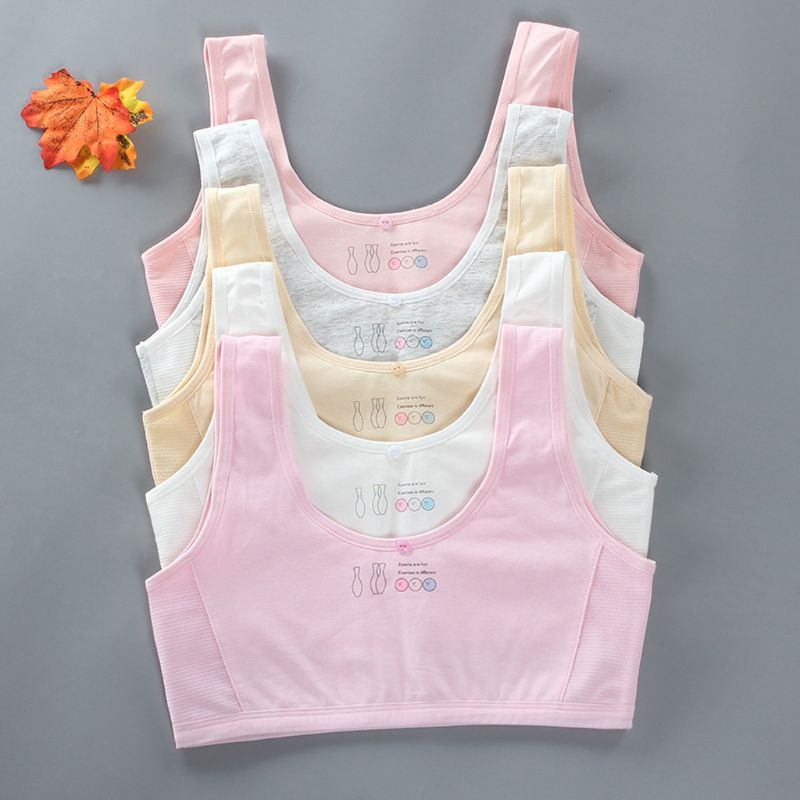 Áo Ngực Thể Thao Chất Liệu Cotton Pha Hiện Đại Cho Nữ 8-10,10-12,14-16 Tuổi