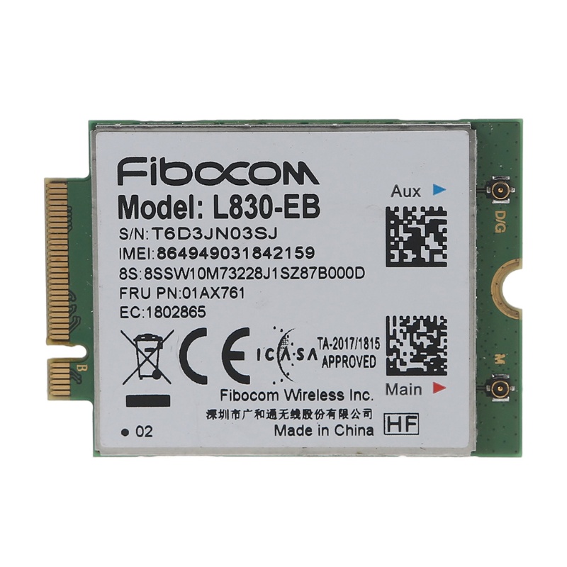 Mô đun 4G L830-EB WWAN Card cho Lenovo- Thinkpad X280 T480 T580 P52S L480 L590 T490590
