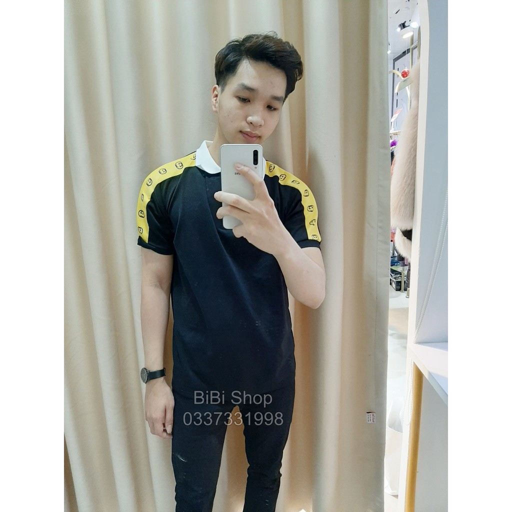 Áo Thun Nam Polo Cổ Bẻ Chạy Dây Vai Phối CG BB6 - | BigBuy360 - bigbuy360.vn