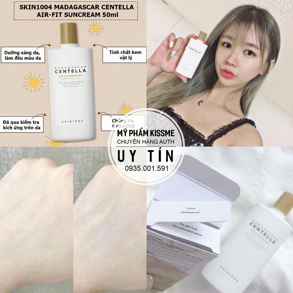 Kem Chống Nắng Skin1004 Centella Air-fit Suncream Plus SPF50+ PA++++ 50ml
