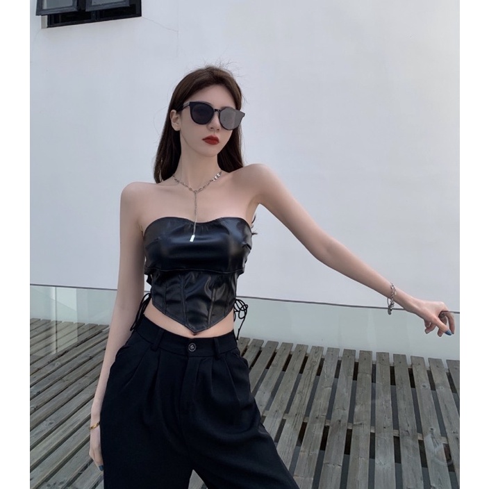 ÁO DA CÚP NGỰC ĐAN DÂY SEXY ULZZANG