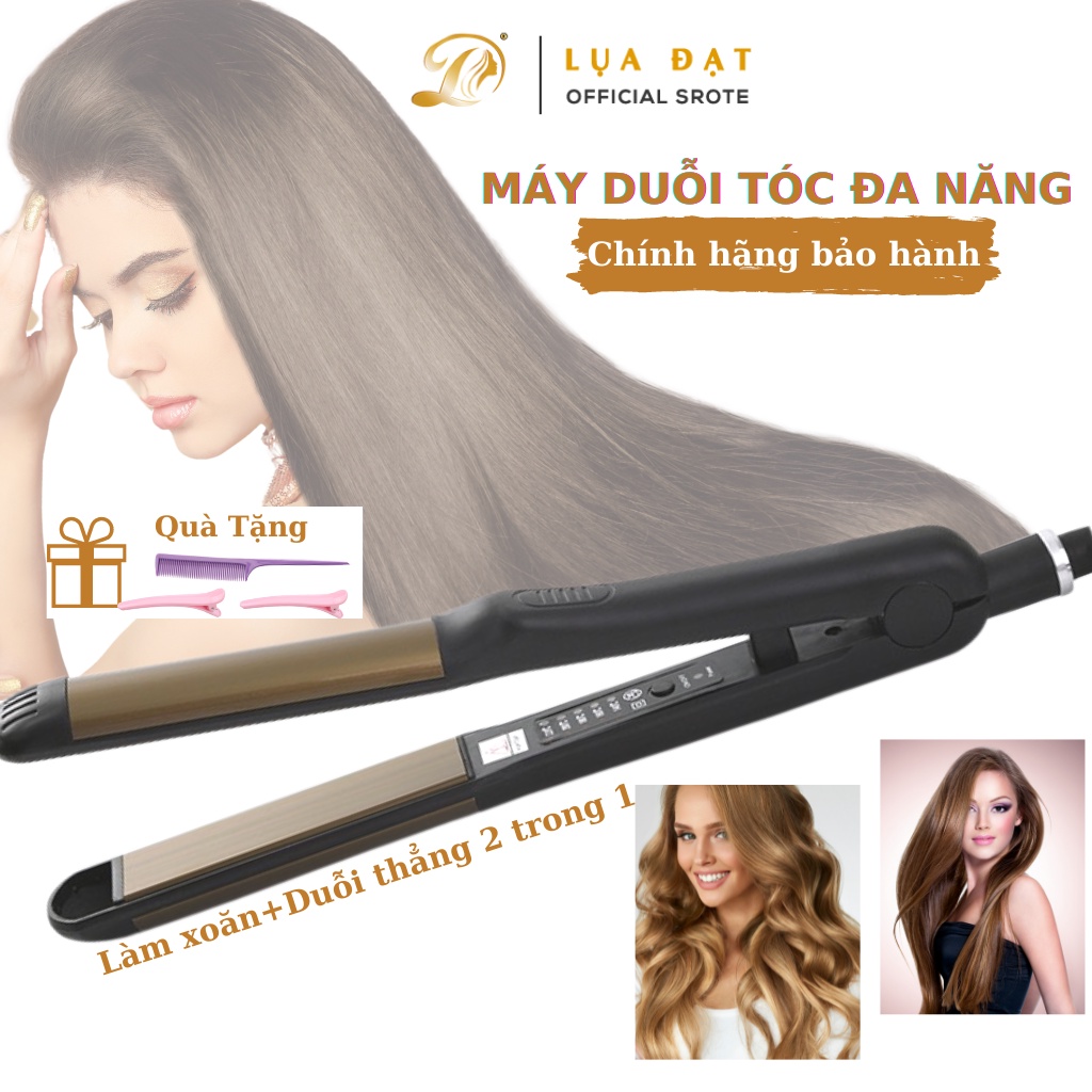Máy ép tóc-máy tạo kiểu uốn duỗi kẹp là tóc đa năng,chuyên dùng cho salon chuyên nghiệp bảo hành chính hãng