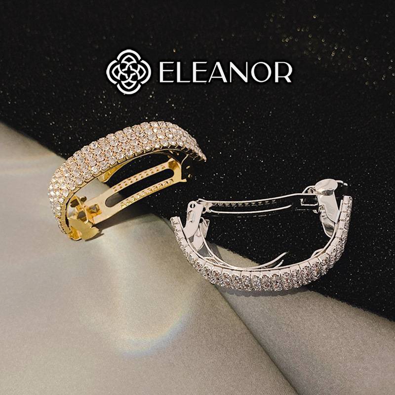 Kẹp tóc nữ Eleanor Accessories đính đá lấp lánh phụ kiện tóc 3675