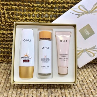Set kem chống nắng ohui Perfect sun block red mẫu tháng 8/2019