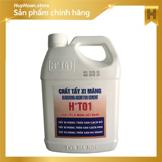 Nước tẩy xi măng, tẩy xi măng siêu mạnh ht01 - 1.8 lít, 5 lít