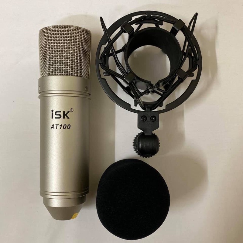 Chọn Bộ thu âm karaoke livestream Cao Cấp 2021 Mixer E4 và Micro ISK AT100 Chính Hãng-tặng full phụ kiện bảo hành 12T