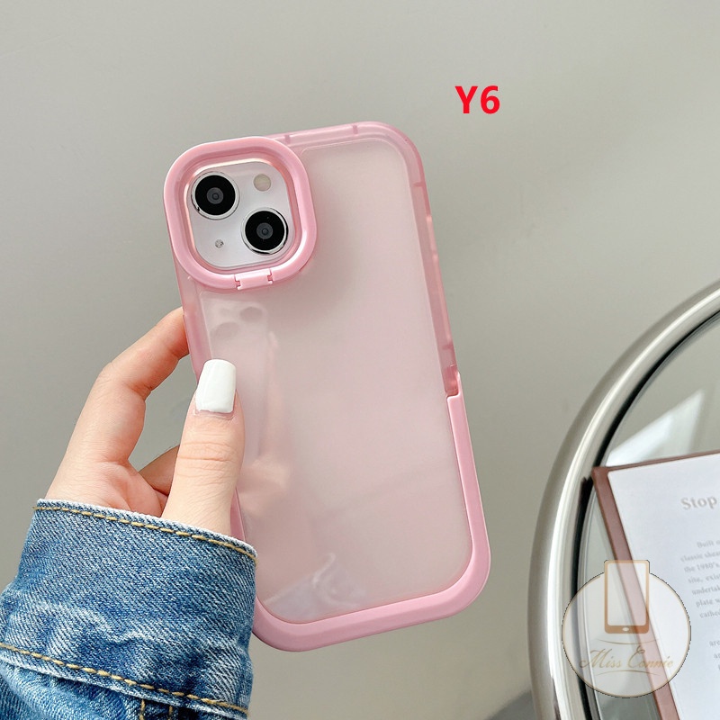 Ốp Điện Thoại TPU Mềm Chống Vỡ Màu Dạ Quang 2 Trong 1 Có Giá Đỡ Cho IPhone 11 13 12 Pro MAX 7Plus 8Plus XR X XS MAX