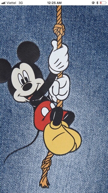 Quần jean Zara Mickey