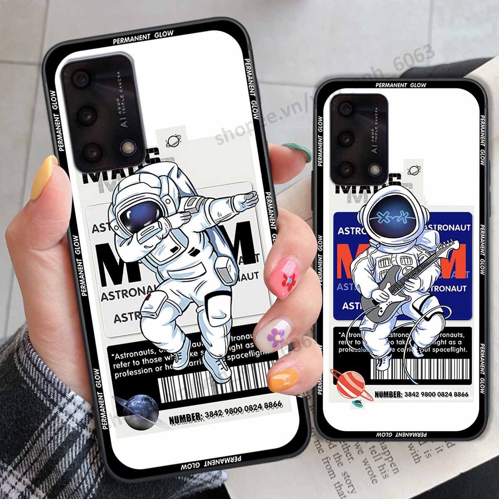 Ốp Oppo A74 / A94 / A95 be@r brick mars thời trang, ốp lưng điện thoại viền dẻo siêu chất