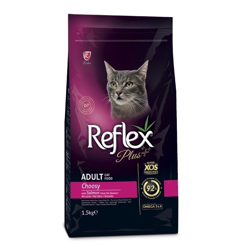 Reflex Plus ChooSy ADULT - THỨC ĂN CHO MÈO KÉN ĂN VỊ CÁ HỒI TÚI 1.5 KG