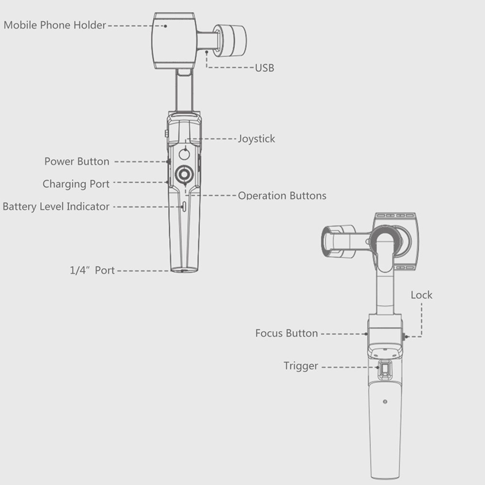 Tay cầm chống rung cho điện thoại Gimbal MOZA Mini S