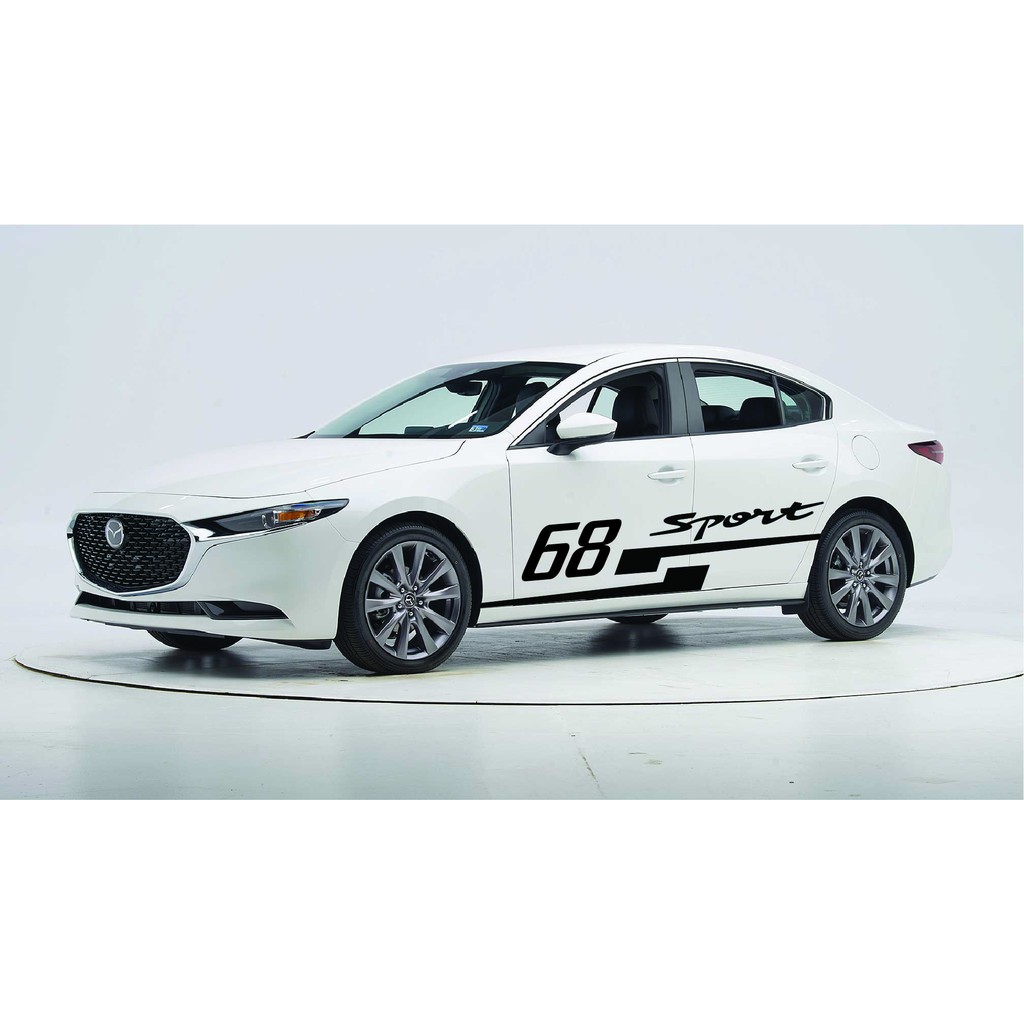Tem xe Mazda 3 2020 phong cách thể thao - Decal MAZDA 3 2020