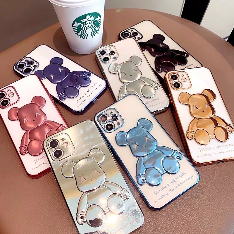 Ốp lưng Kaws viền mạ nhiều màu dành cho iphone 7plus/8plus/X/Xsmax/11/11promax/12promax