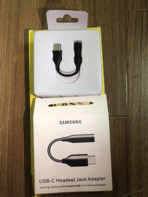 Jack chuyển  tai nghe usb C to 3.5 audio jack xịn chuẩn samsung cho máy có chân type C