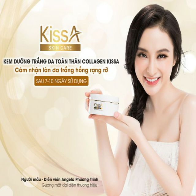 Kem dưỡng trắng da toàn thân Collagen KissA