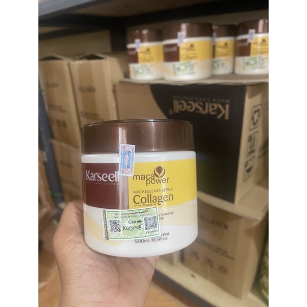 ✅ Ủ TÓC COLLAGEN - KEM Ủ TÓC PHỤC HỒI COLLAGEN KARSEELL 500ML CHÍNH HÃNG - HƯƠNG THƠM NƯỚC HOA