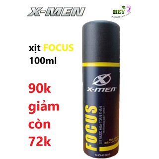 Xịt Khử Mùi Nước Hoa X-Men Focus Chai 100ML