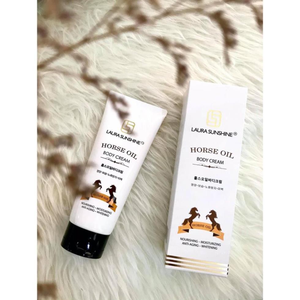 Kem Dưỡng Thể Ban Đêm Dầu Ngựa 200g Horse Oil Body Cream Laura Sunshine Nhật Kim Anh | BigBuy360 - bigbuy360.vn