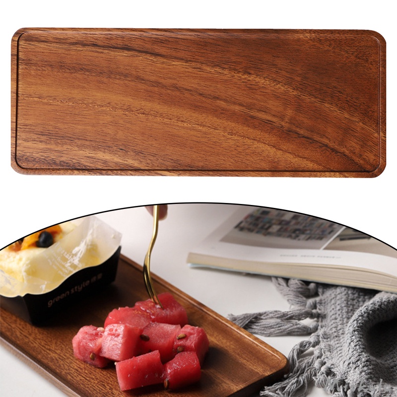 Khay Trà / Cà Phê / Sushi / Snack Hình Chữ Nhật Bằng Gỗ