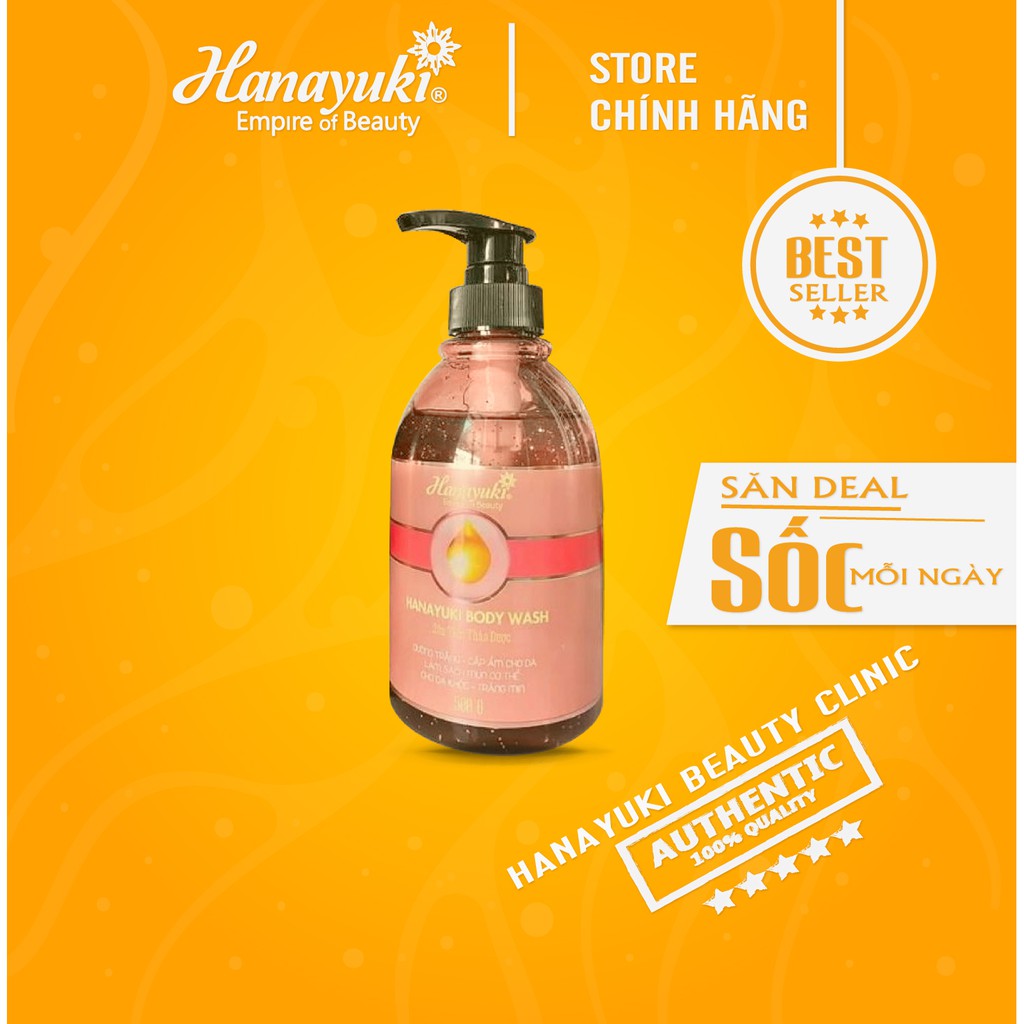 RẺ SỐC - Sữa tắm trắng da Hanayuki Body Wash _HÀNG CHUẨN CÔNG TY HANAYUKI CHÍNH HÃNG 100%