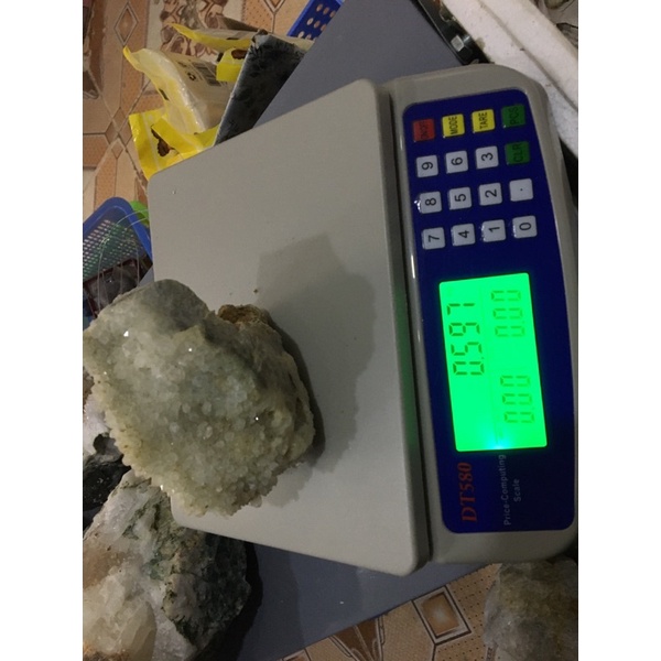 500gr Raw Clear White Quartz Crystal Cụm Đá Mầm Trắng