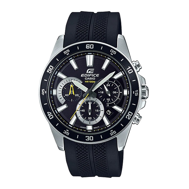 [Mã FARSBR15D giảm 150K đơn 1 triệu] Đồng Hồ Nam Dây Nhựa Chính Hãng Casio EDIFICE EFV-570P-1AVUDF