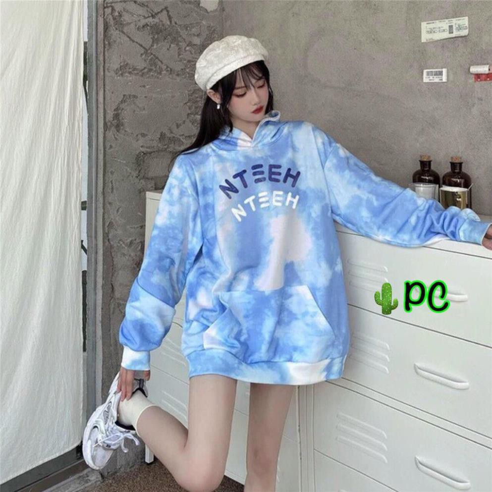 Siêu phhầm áo khoác HOODIE loang màu in 3D đẹp chuẩn - Áo khoác Unisex nam nữ mix cực ngầu